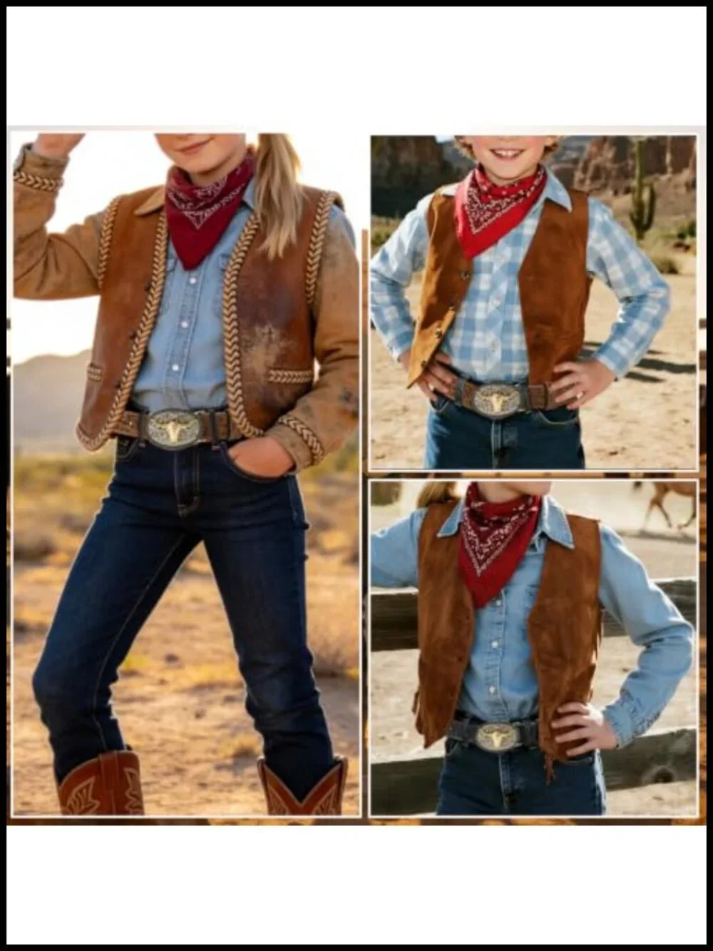 Western Belt - Adjustable Leather Belt with Longhorn Bull Buckle